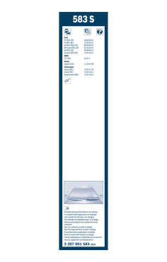 BOSCH List stěrače Twin  (3 397 001 583)