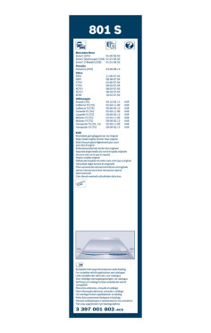 BOSCH List stěrače Twin  (3 397 001 802)