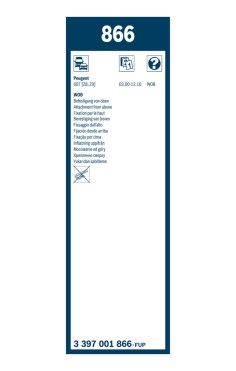BOSCH List stěrače Twin  (3 397 001 866)