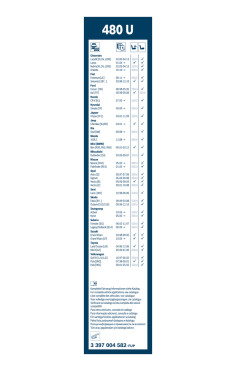 BOSCH List stěrače Twin  (3 397 004 582)