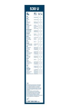 BOSCH List stěrače Twin  (3 397 004 584)