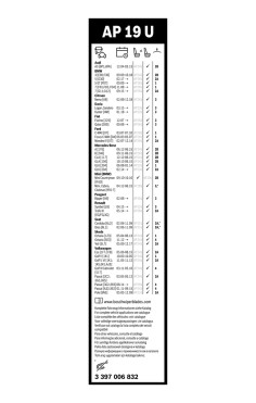 BOSCH List stěrače Aerotwin Plus  (3 397 006 832)