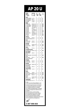BOSCH List stěrače Aerotwin Plus  (3 397 006 833)