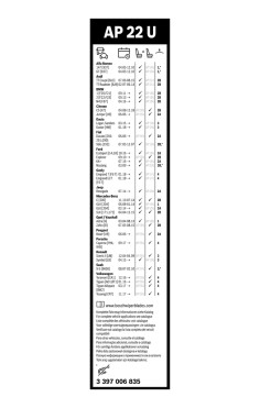BOSCH List stěrače Aerotwin Plus  (3 397 006 835)