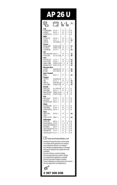 BOSCH List stěrače Aerotwin Plus  (3 397 006 838)