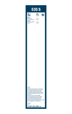 BOSCH List stěrače Twin  (3 397 010 406)