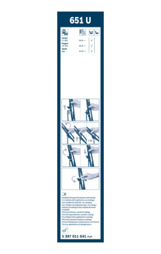 BOSCH List stěrače Twin  (3 397 011 641)
