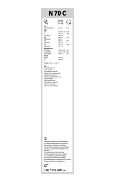 BOSCH List stěrače ECO  (3 397 015 410)