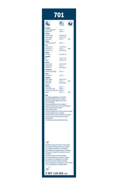 BOSCH List stěrače Twin  (3 397 118 202)
