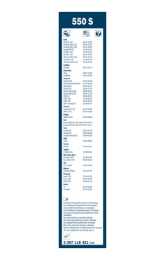 BOSCH List stěrače Twin  (3 397 118 421)