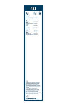 BOSCH List stěrače Twin  (3 397 118 542)