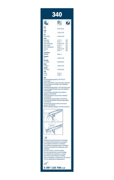 BOSCH List stěrače Twin  (3 397 118 700)