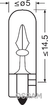 OSRAM Žárovka, osvětlení přístrojů ORIGINAL  (2722-02B)