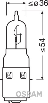 OSRAM Zarovka, dalkovy svetlomet ORIGINAL MOTORCYCLE  (64327)