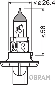 OSRAM Zarovka, dalkovy svetlomet ORIGINAL  (9008)